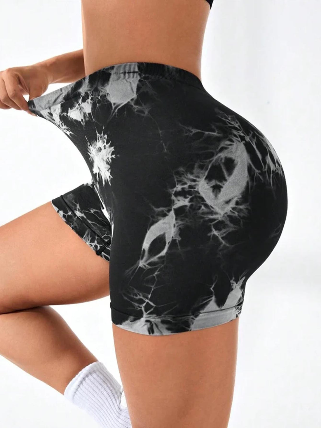 High-Waisted Contour Biker Shorts for Women