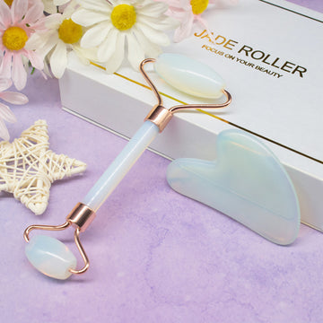 Opal Face Roller and Skincare Beauty Set