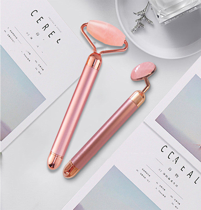 Dual Jade Roller Beauty Stick for Face Massage