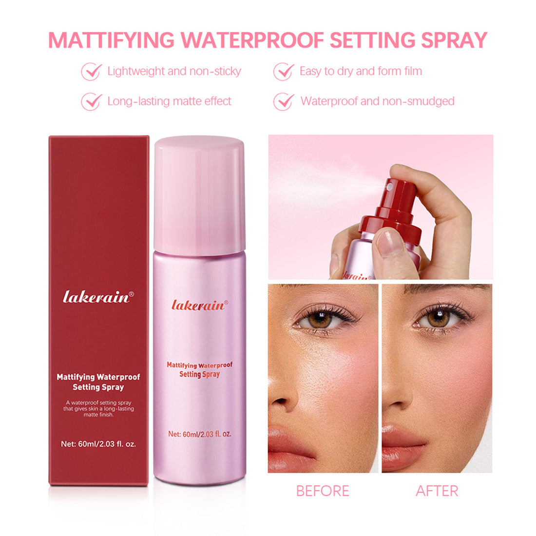 Waterproof Matte Makeup Setting Spray