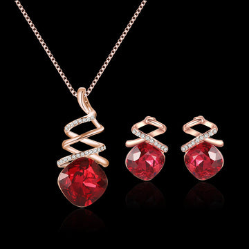 Bridal Necklace and Earrings Jewelry Set